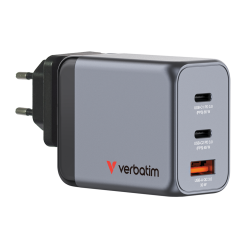 Verbatim GaN Charger 3 Port 65W USB A/C (EU/UK/US) VM32201