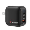 Verbatim Mini GaN Charger 70W 3 Port US Plug w EU and UK Ada