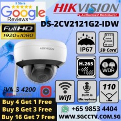 HIKVISION IPC Dome DS-2CV2121G2-IDW  WIFI 2MP MIC