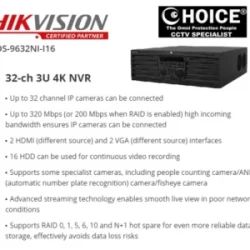 HIKVISION NVR RAID DS-9632NI-I16 CCTV SERVER