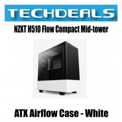 NZXT H510 Flow Compact Mid-tower ATX Airflow Case - White