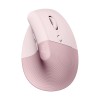 Logitech Lift Vertical Ergo Wireless Mouse - Rose 910-006481