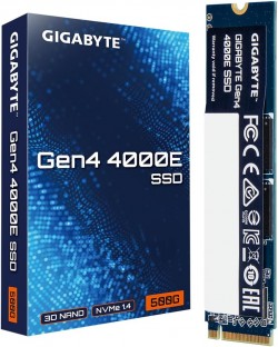 GIGABYTE GP G440E500G  NVMe 1.4 PCIe 4.0x4 M.2 SSD 500GB  W/