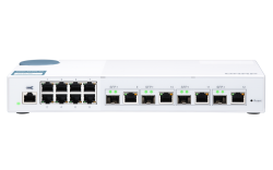 QNAP QSW-M408-4C, 8 port 1Gbps, 4 port 10G SFP+ NBASE-T Comb