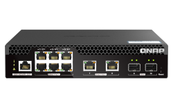 QNAP QSW-M2106P-2S2T, 6 ports 2.5GbE RJ45 web managed switch