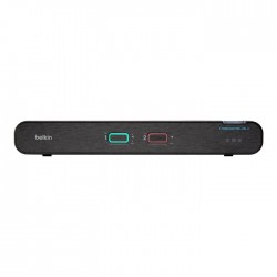 Belkin 2-Port Dual Head DP/HDMI to DP/HDMI Video Secure Desk