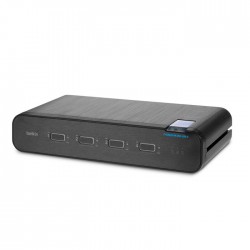 Belkin 4-Port Dual Head DP/HDMI to DP/HDMI Video Secure Desk