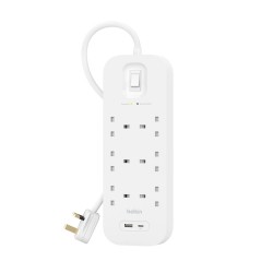 BELKIN SRB002af2M-MY 6 Outlet with 1 USB-C & 1 USB-A Surge P