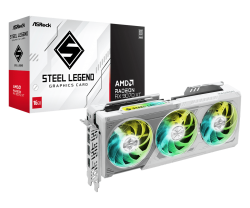 ASROCK RX 9070XT Steel Legend 16G - White -ASR-90-GA5DZZ-00U
