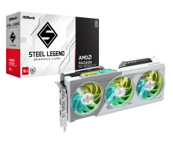 ASRock RX 9060 XT Steel Legend 16GB - White -ASR-90-GA5JZZ-0