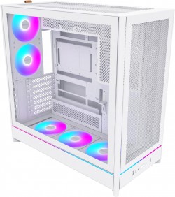MONTECH HS01 Pro White (Mesh Front 5 Fan ARGB) MNT-HS01 Pro 