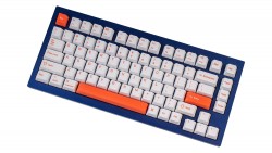 OEM Dye-Sub PBT Keycap Set - Orange White - Version A 75% KE
