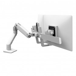 Ergotron 45-476-216 HX Desk Dual Monitor Arm, White