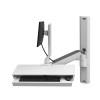 Ergotron 45-619-251 CareFit Combo System with Worksurface, S