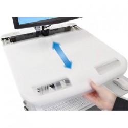 Ergotron SV44-1232-3 StyleView Cart with LCD Arm, LiFe Power