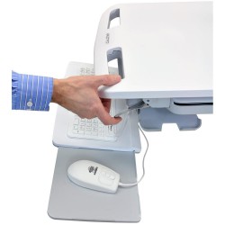 Ergotron SV44-1322-4 StyleView Cart with LCD Pivot, LiFe Pow