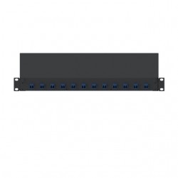 Panduit FD1W12BUDLCZ Pre-Loaded Fiber Drawer with 12 LC Dupl