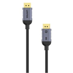 UNITEK C1628GY01-2M 2M,  DP1.4 Male To Male Cable (8K),  Pur