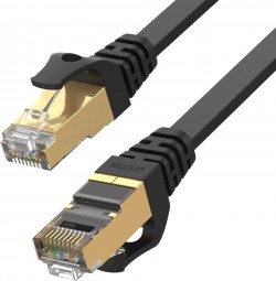 UNITEK C1897BK 20M,  CAT.7 Flat Cable - RJ45 (8P8C) Male to 