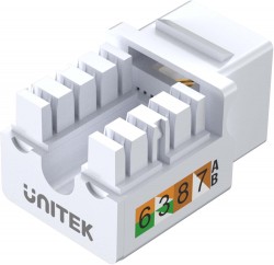 UNITEK T012A CAT6  Modular Keystone Jack (UTP),  90 degree, 