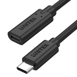 UNITEK C14086BK-1.5M 1.5M,  USB3.1 CM to C FM Extension Cabl