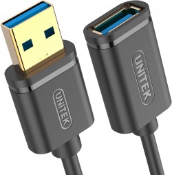 UNITEK Y-C456GBK 0.5M,  USB3.0 Type-A (M) to Type-A (F) Cabl