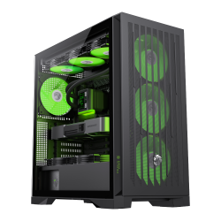 GameMax Lion Blade M-ATX Black Chassis,0.8/1.0mm Steel Top/f