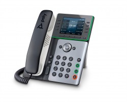 POLY 82M90AA Poly Edge E450 IP Phone and PoE-enabled
