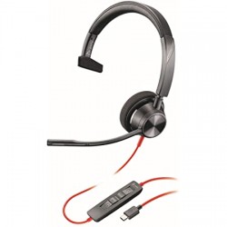 Poly 8X230A6 Poly Blackwire 5210 Monaural USB-C Headset +3.5