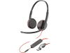 Poly 8X229AA Poly Blackwire 3225 Stereo USB-C Headset +3.5mm