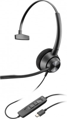Poly 760Q8AA Poly EncorePro 310 USB-C Monoaural Headset TAA