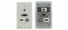 KRAMER WXA-HU Passive Wall Plate 15?pin HD, 3.5mm Audio, USB