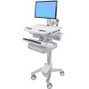 Ergotron SV43-13A0-0 StyleView Cart with LCD Pivot, Double D