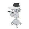 Ergotron SV44-1162-2 StyleView Laptop Cart, LiFe Powered, 6 