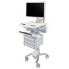 Ergotron SV44-1192-3 StyleView Laptop Cart, LiFe Powered, 9 