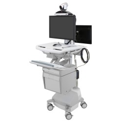 Ergotron SV44-1262-5 StyleView Cart with LCD Arm, LiFe Power