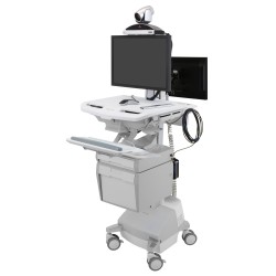 Ergotron SV44-12A2-5 StyleView Cart with LCD Arm, LiFe Power
