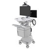 Ergotron SV44-1312-5 StyleView Cart with LCD Pivot, LiFe Pow