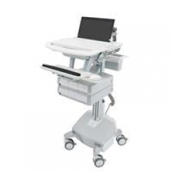 Ergotron SV44-1342-2 StyleView Cart with LCD Pivot, LiFe Pow