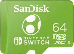 SanDisk and Nintendo Cobranded microSDXC SQXAO, 64GB, U3, C1