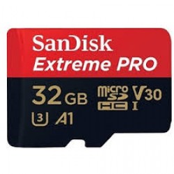 SanDisk Extreme Pro microSDHC, SQXCG 32GB, V30, U3, C10, A1,