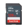 SanDisk Ultra SDXC, SDUNR 128GB, C10, UHS-I, 100MB/s R, 3x5,
