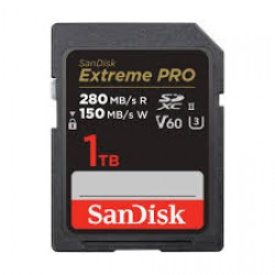 SanDisk Extreme Pro SDXC, 1TB, V60, U3, C10, UHS-II, 280MB/s