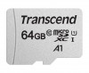 TRANSCEND TS64GUSD300S-A  64GB UHS-I U1 100MB/S MicroSD w/ A