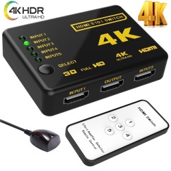 Hikvision HS-HDMI4K-5-in-1-out 1 in 5 out HDMI Switcher