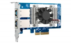 QNAP Dual-port BASET 10GbE network expansion card; low-profi