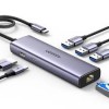 UGREEN CM512-15598 6 in 1 USB-C To 3*USB 3.0 A+HDMI@30hz +RJ
