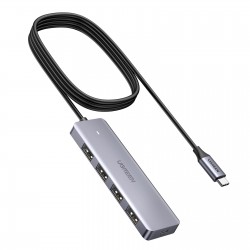 UGREEN US149-30278 USB C to 4 Port USB 3 hub White, 65cm