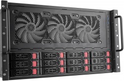 Silverstone SST-RM61-312 6U 12-Bay Rackmount Chassis with 12