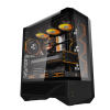 DarkFlash DY460 (with 4 Fans) Black DY460 ATX PC Case